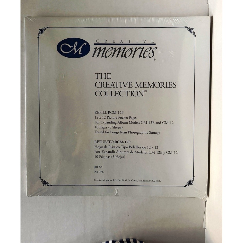 Creative Memories RCM-12P 12x12 Clear Picture Pocket Page Refills Retired